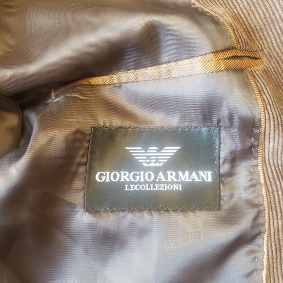 Giorgio Armani Regular Fit Corduroy Blazer. size 56 100 % cotton Italy - Picture 13 of 16